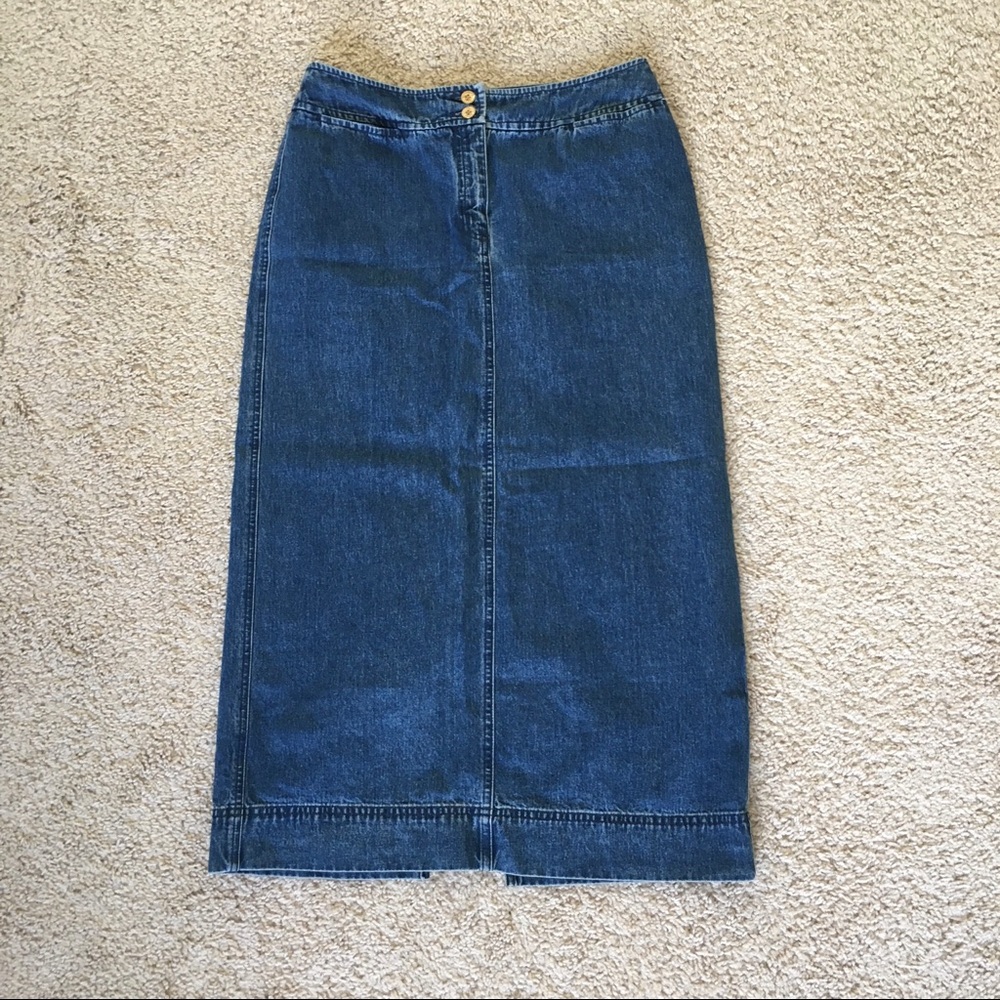 3 for $25. Lauren Jeans Co. Ralph Lauren Jean Maxi Skirt Petite size 10